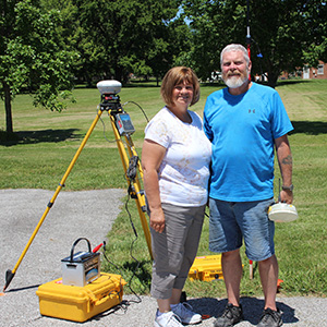 Surveyors Rick and Coleen Lyman