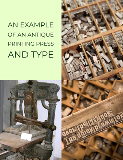 antique printing press images
